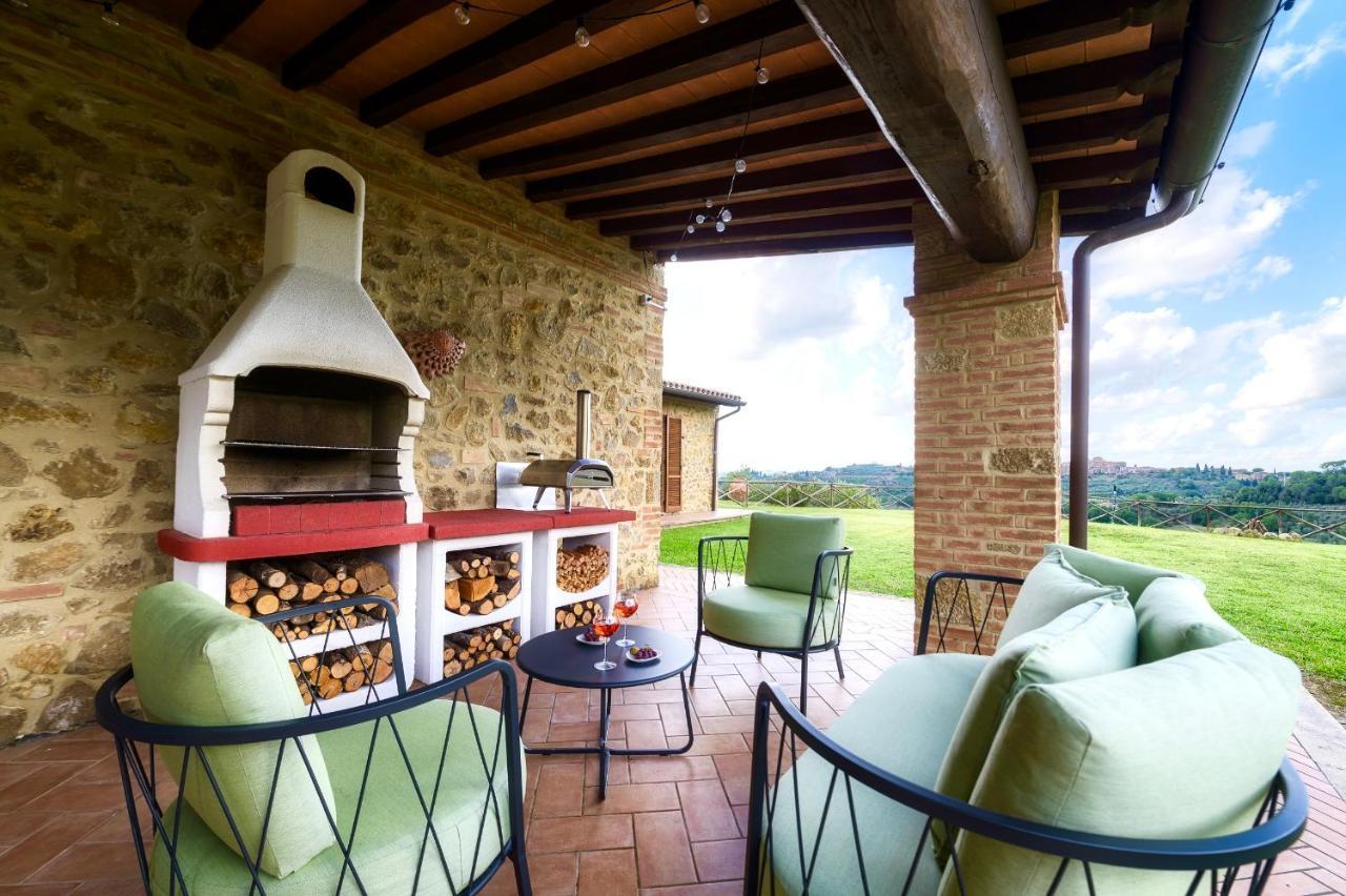 Casa Ora D'Oro - Panoramic Views / Pool / Private Garden Villa Trequanda Dış mekan fotoğraf